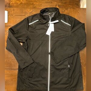 Men's Black SnapOn Windbreaker Jacket